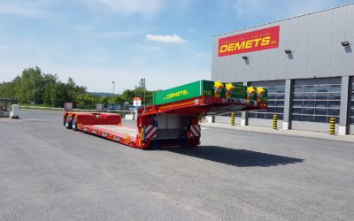 Deep low loader with coil pit -extendable up to 12.3 meters